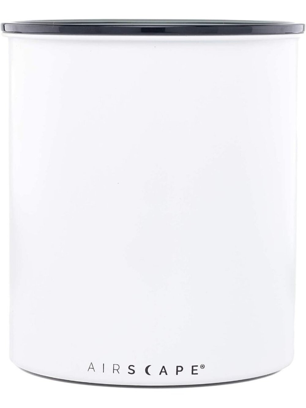 Matte White Coffee Storage Canister - 2.2 lbs Capacity, Airtight Seal, Freshness